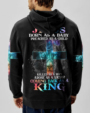 Jesus Born As A Baby Lion Cross Men's All Over Print Shirt - Tltm2406236
