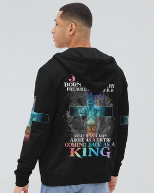 Jesus Born As A Baby Lion Cross Men's All Over Print Shirt - Tltm2406236