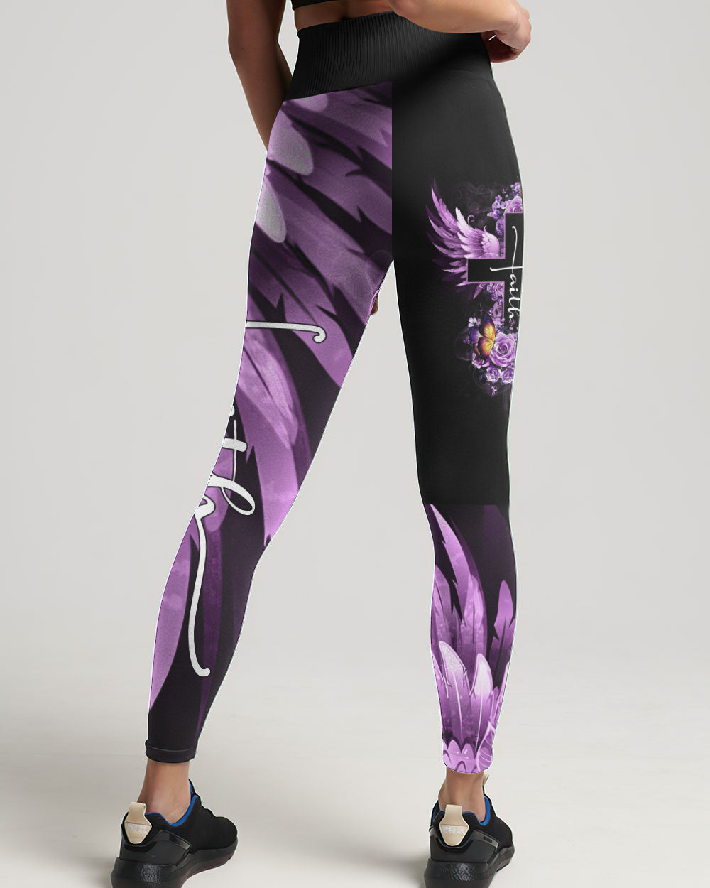 Faith Butterfly Purple Rose Women's All Over Print Shirt - Tltm2406234