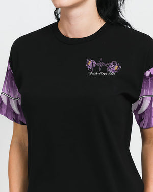 Faith Butterfly Purple Rose Women's All Over Print Shirt - Tltm2406234