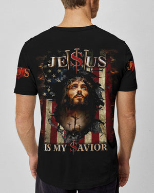 Jesus Is My Savior Crack Flag Men's All Over Print Shirt - Tltw260423