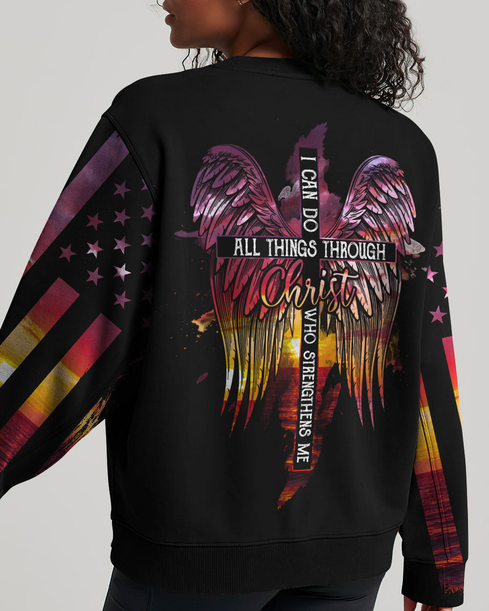 I Can Do All Things Through Christ Sunset Beach Women's All Over Print Shirt - Tlty2506231