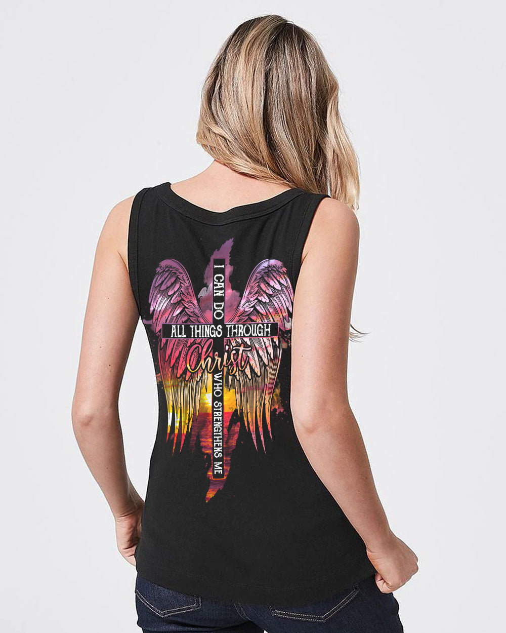 I Can Do All Things Through Christ Sunset Beach Women's All Over Print Shirt - Tlty2506231