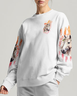 Runs On Jesus And Horses Women's All Over Print Shirt - Tlnt1907234