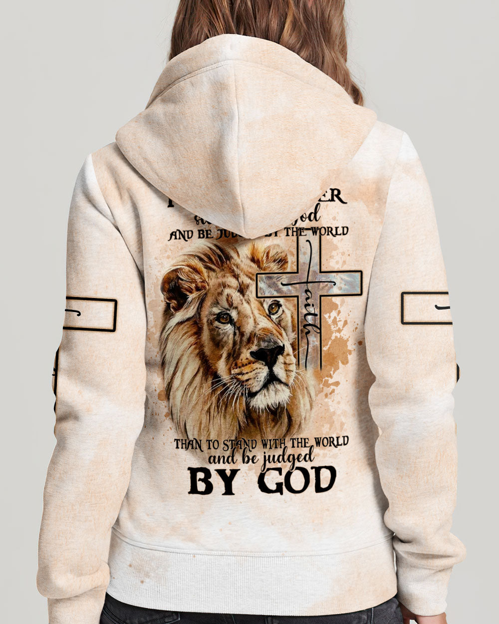 I Would Rather Stand With God Painting Lion Women's All Over Print Shirt - Tltm2406237