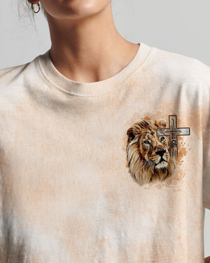 I Would Rather Stand With God Painting Lion Women's All Over Print Shirt - Tltm2406237