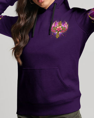 I Believe There Are Angels Among Us Cross Rose Wings Women's All Over Print Shirt - Tltr0307234