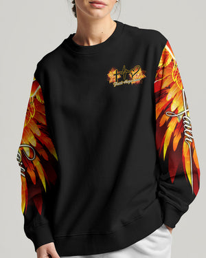 Faith Cross Rose Wings Arm Women's All Over Print Shirt - Tlty2506238