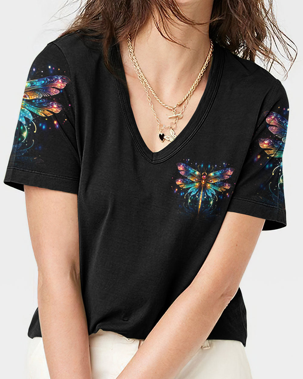 Hope And Faith Are My Wings Dragonfly Women's All Over Print Shirt - Ty0307232