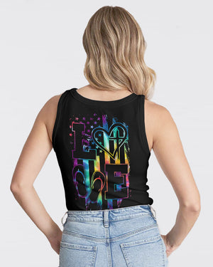 Love Faith Tie Dye Flag Women's All Over Print Shirt - Ty2506237