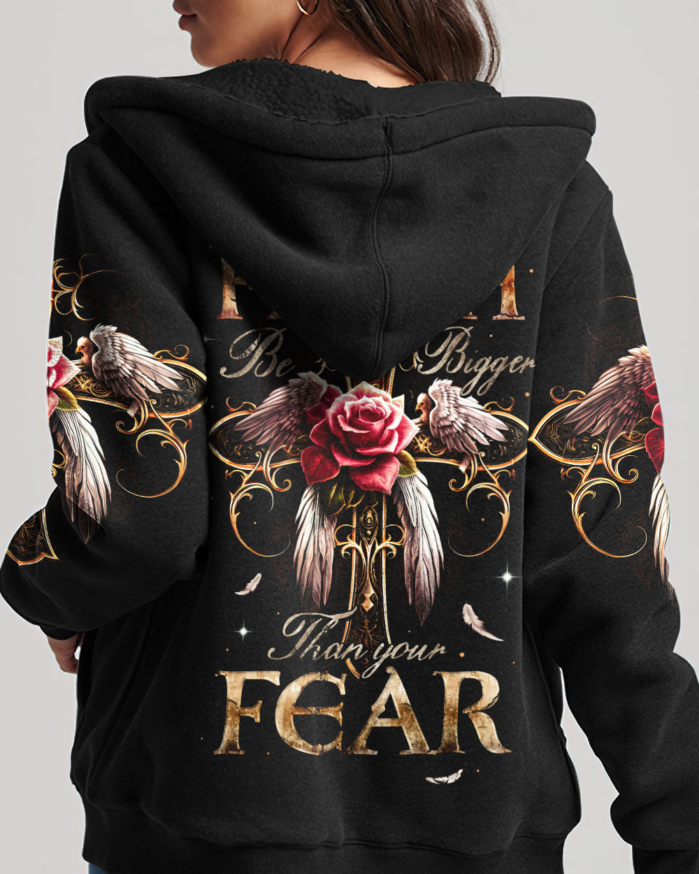 Let Your Faith Be Bigger Than Your Fear Women's All Over Print Shirt - Ty2606231