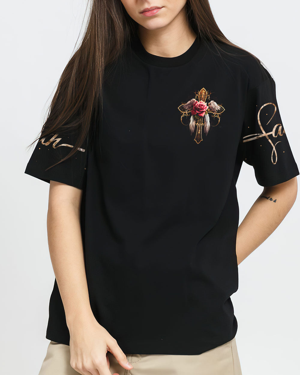 Let Your Faith Be Bigger Than Your Fear Women's All Over Print Shirt - Ty2606231