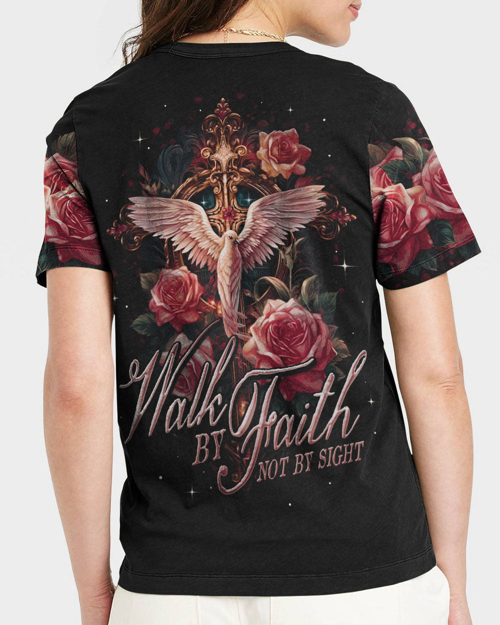 Walk By Faith Not By Sight Women's All Over Print Shirt - Ty2606233