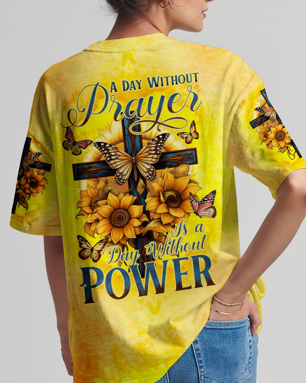 A Day Without Prayer Is A Day Without Power Women's All Over Print Shirt - Tytd0307233