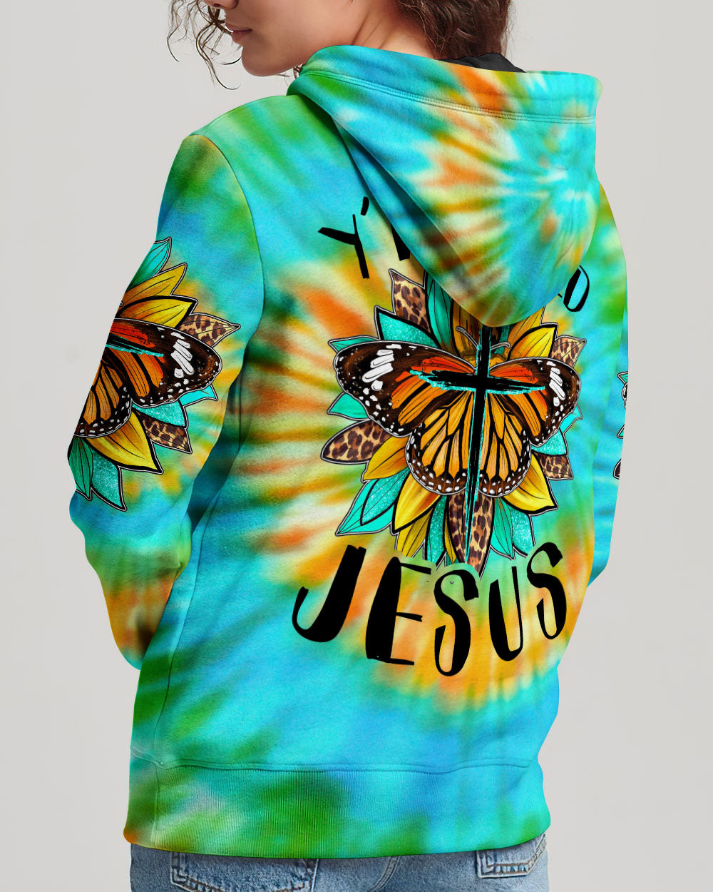 Y'all Need Jesus Tie Dye Women's All Over Print Shirt - Tytd1007235