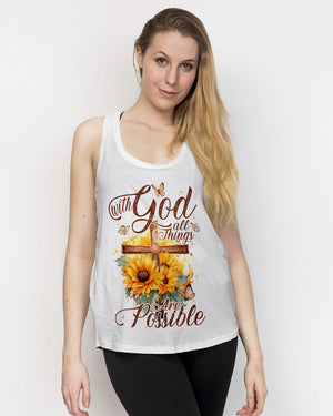With God All Things Are Possible Women's All Over Print Shirt - Tytd2606231