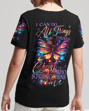 I Can Do All Things Dragonflies Women's All Over Print Shirt - Tytd2706232