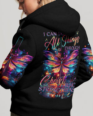 I Can Do All Things Dragonflies Women's All Over Print Shirt - Tytd2706232
