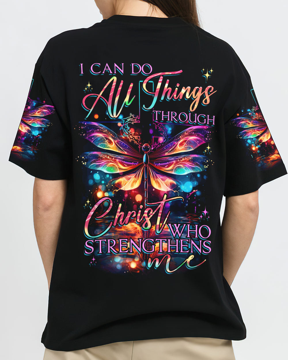 I Can Do All Things Dragonflies Women's All Over Print Shirt - Tytd2706232