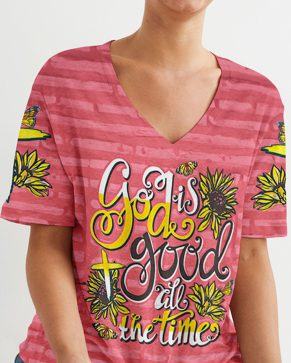 God Is Good All The Time Women's All Over Print Shirt - Tytm0307233