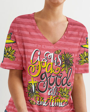 God Is Good All The Time Women's All Over Print Shirt - Tytm0307233