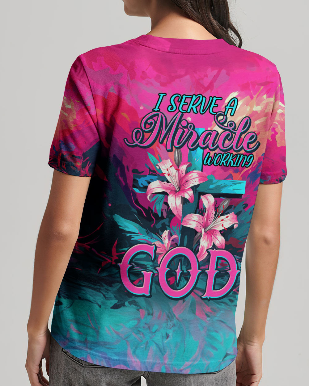 I Serve A Miracle Working God Women's All Over Print Shirt - Tytm0607233
