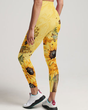 Just Believe Sunflowers Women's All Over Print Shirt - Tytm2606232