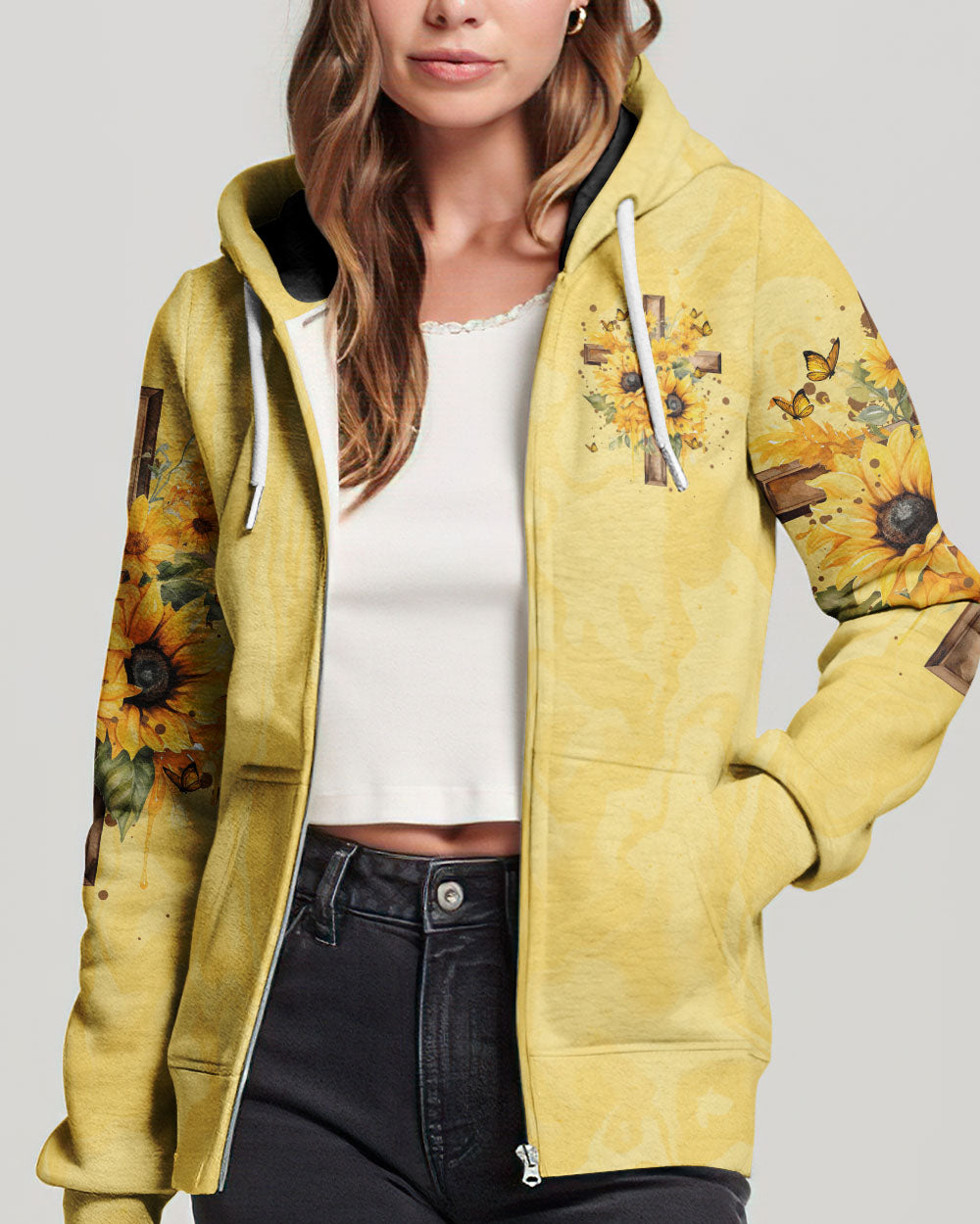 Just Believe Sunflowers Women's All Over Print Shirt - Tytm2606232