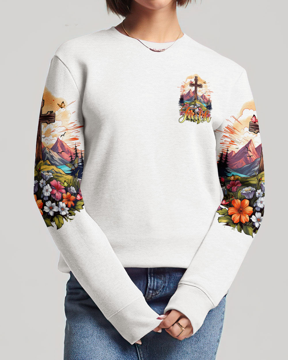 Faith Can Move Mountains Women's All Over Print Shirt - Tytm2606234