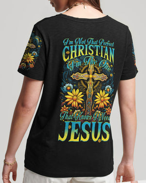 I'm Not That Perfect Christian Women's All Over Print Shirt - Tytm2706232