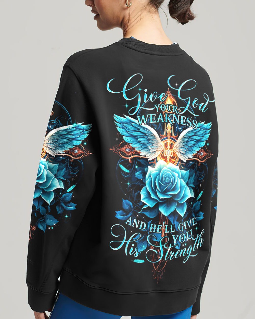 He'll Give You His Strength Women's All Over Print Shirt - Tytm2706234