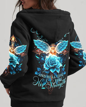 He'll Give You His Strength Women's All Over Print Shirt - Tytm2706234