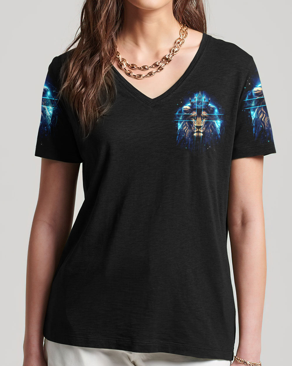 I Have God Lion Women's All Over Print Shirt - Tytm2806234