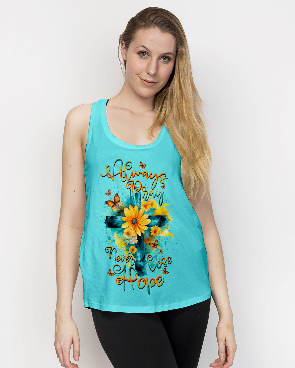 Always Pray Never Lose Hope Cross Women's All Over Print Shirt - Yhdu0307234