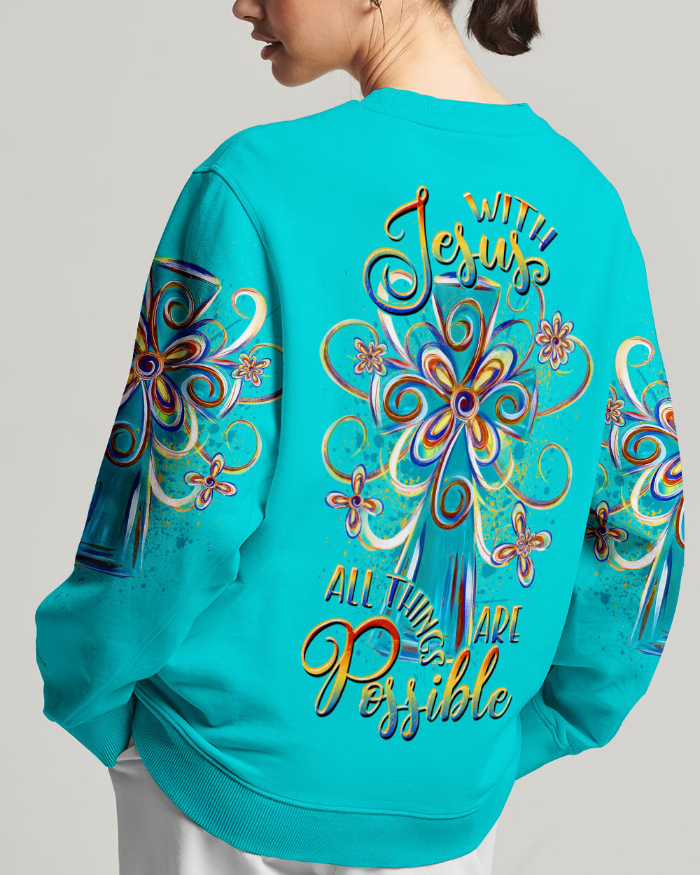 With Jesus All Things Are Possible Women's All Over Print Shirt - Yhdu0407234