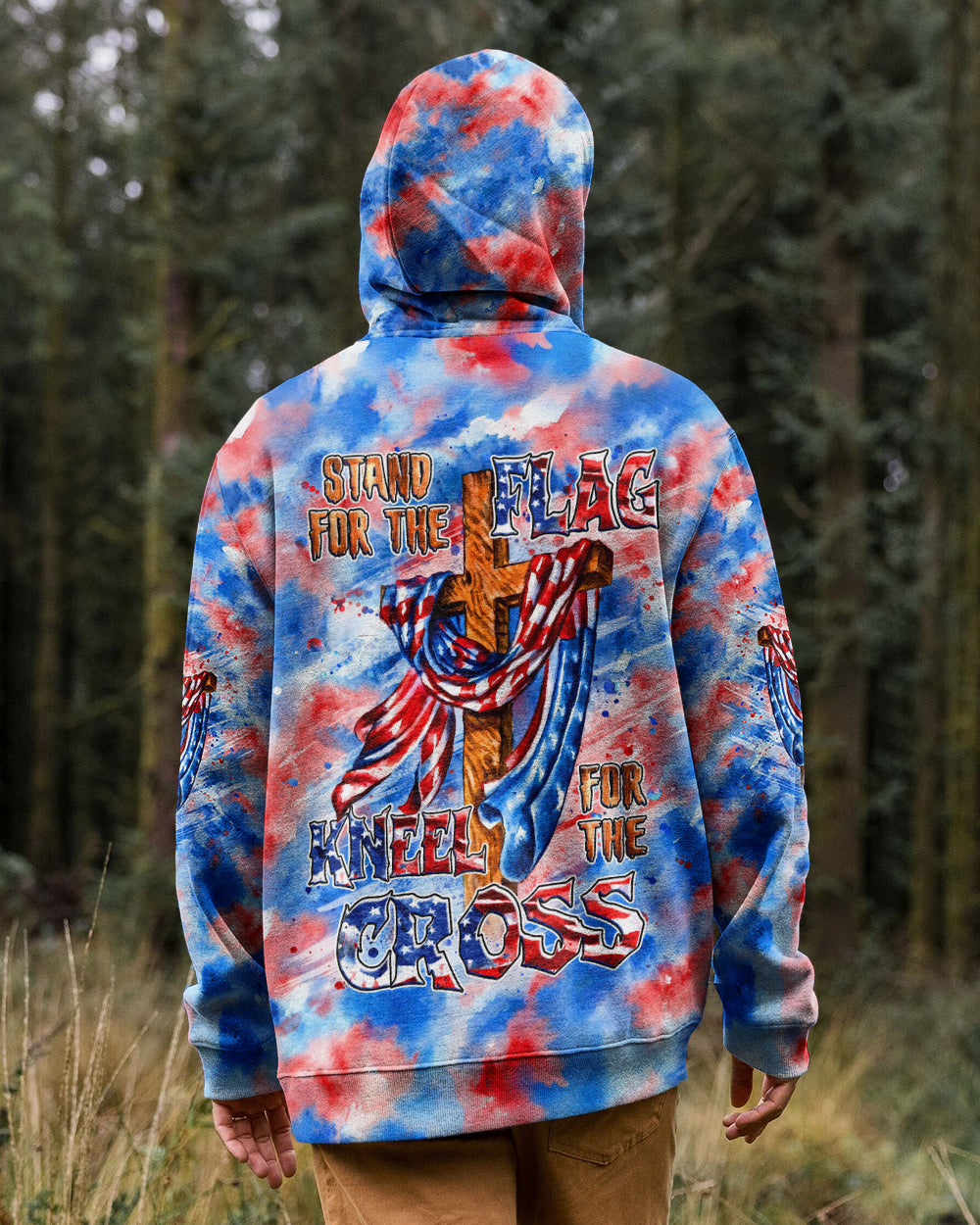 Stand For The Flag Kneel For The Cross Men's All Over Print Shirt  - Tlhg0306263