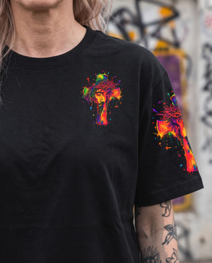 I Can Do All Things Through Christ Neon Jesus Cross Women's All Over Print  - Tlno0605262