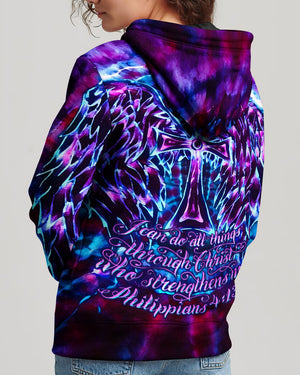 Faith In Light Wing Cross Swirl Women's All Over Print Shirt - Ri3103261
