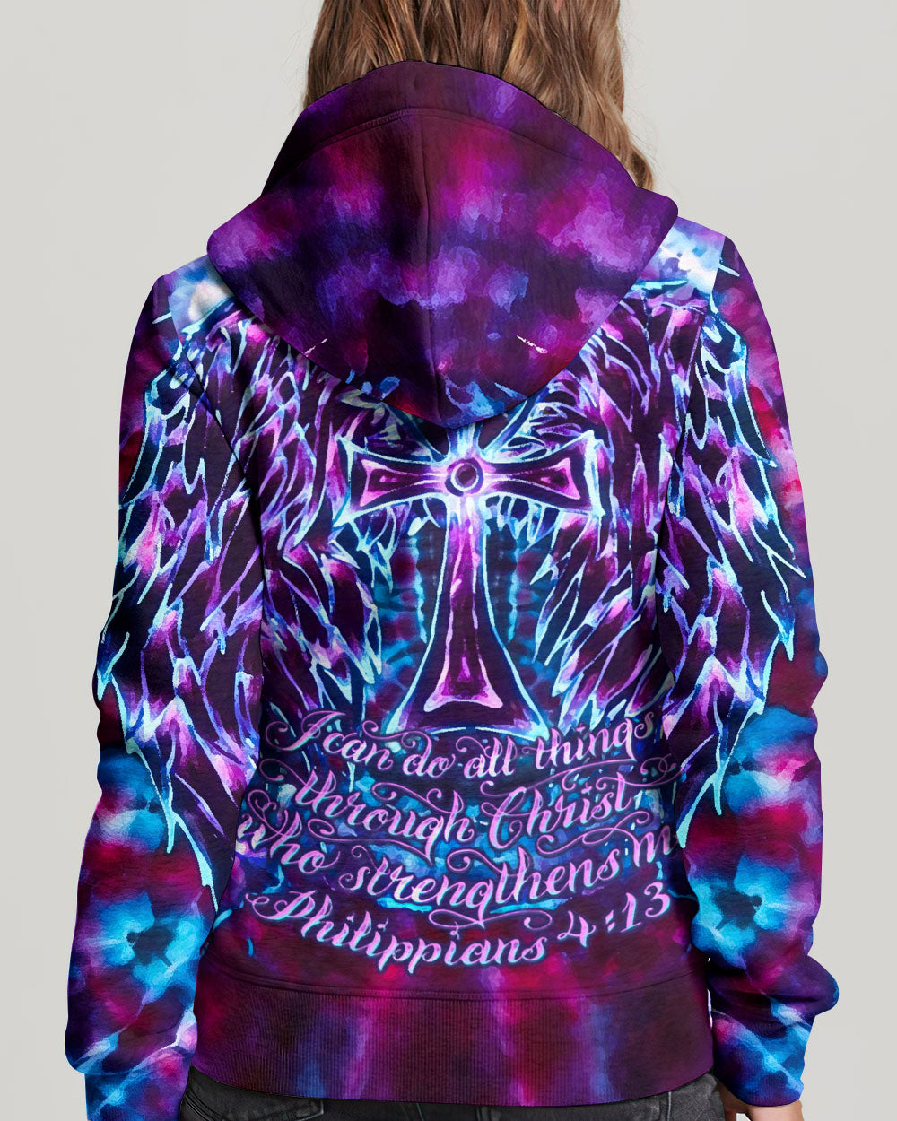 Faith In Light Wing Cross Swirl Women's All Over Print Shirt - Ri3103261
