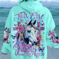 Runs On Jesus And Horses Women's All Over Print Shirt - Tlno2612234