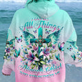 I Can Do All Things Through Christ Cross Lilies Women's All Over Print Shirt - Tlno0412234