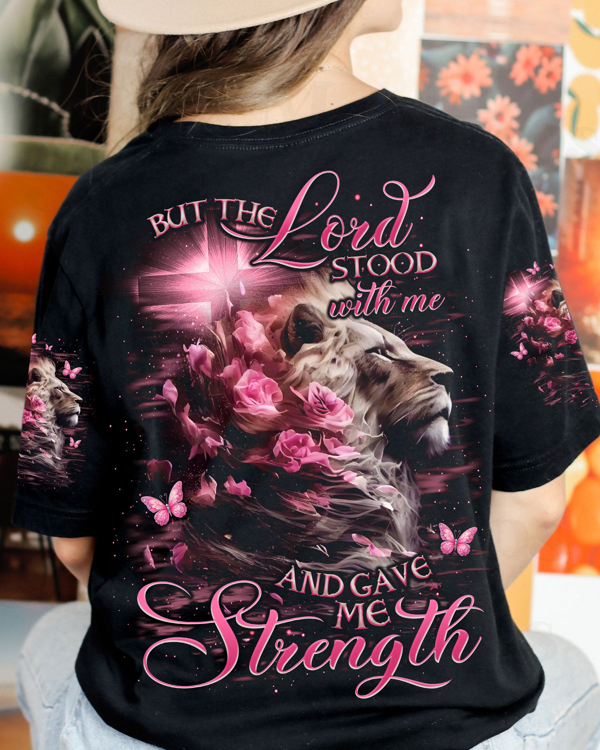Lord Stood With Me Lion Women's All Over Print Shirt - Tlno0807244