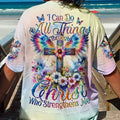 I Can Do All Things Through Christ Wings Women's All Over Print Shirt - Tlno0711234
