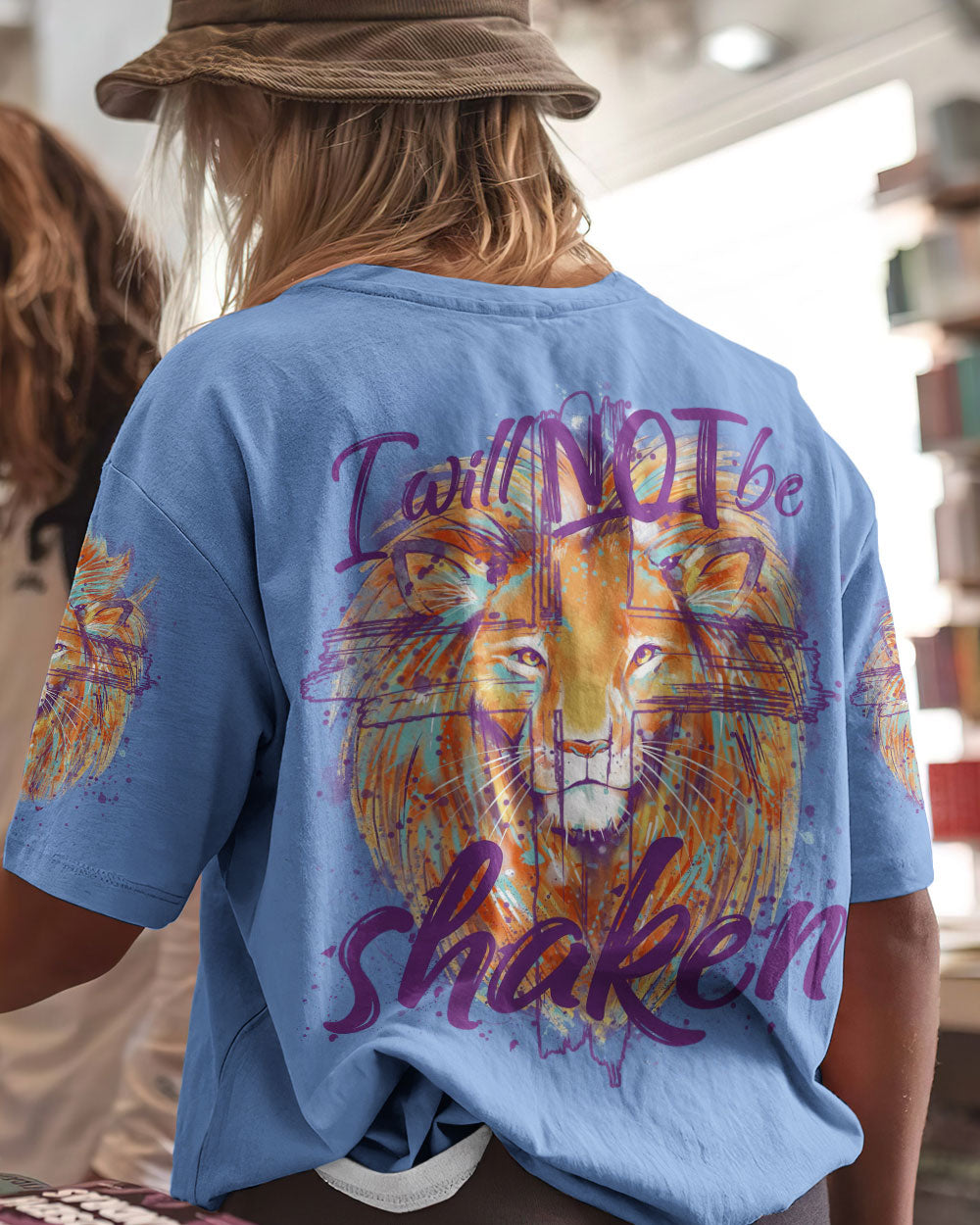 I Will Not Be Shaken Lion Women's All Over Print Shirt - Tytm2401244