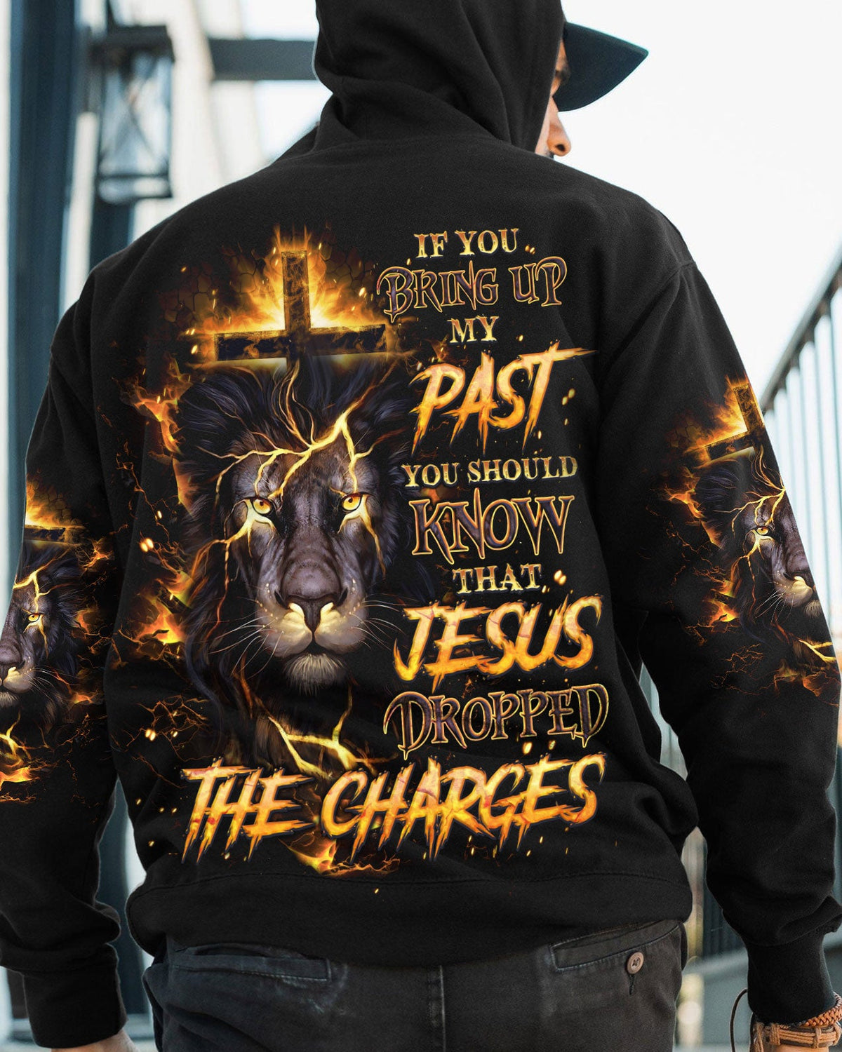 Jesus Dropped The Charges Lion Men's All Over Print Shirt - Tlno1408243