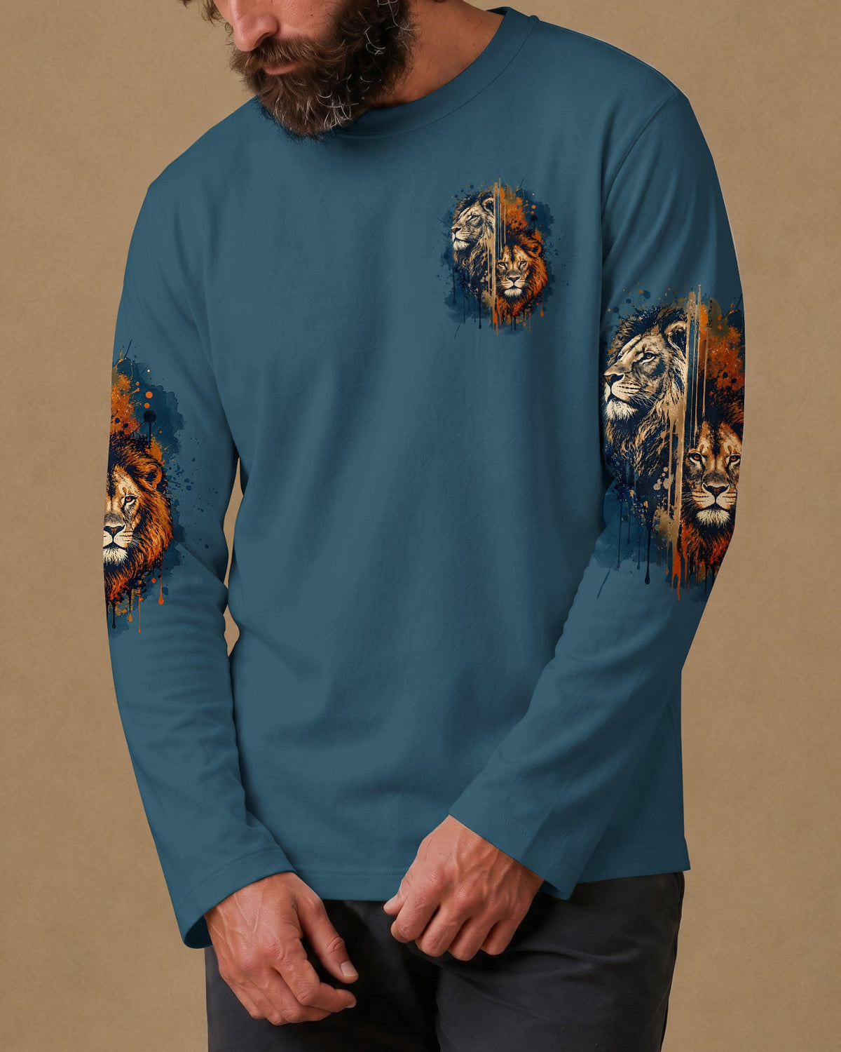 Blessed By God Lion Men's All Over Print - Typq0607264