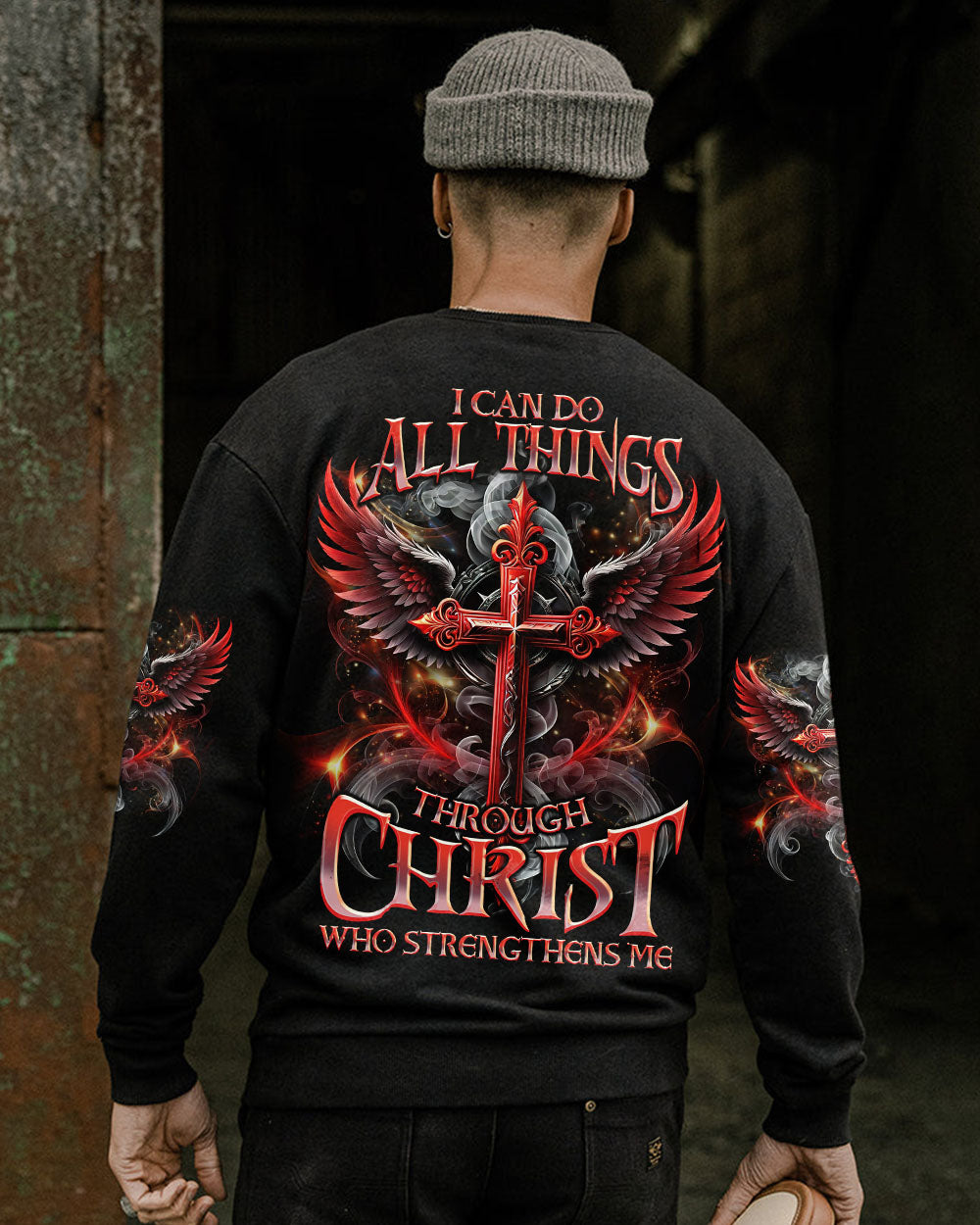 I Can Do All Things Cross Wings Men's All Over Print Shirt - Tlno0808244