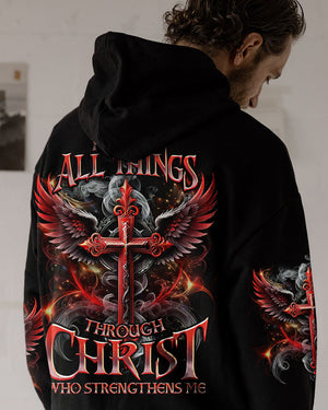 I Can Do All Things Cross Wings Men's All Over Print Shirt - Tlno0808244