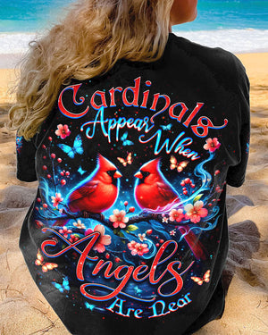 Cardinals Appear When Angels Are Near Women's All Over Print Shirt - Yhdu1703254