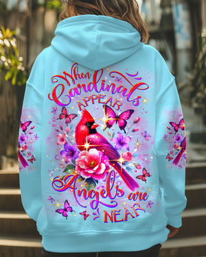 When Cardinals Appear Angels Are Near Women's All Over Print Shirt - Yhdu0201251